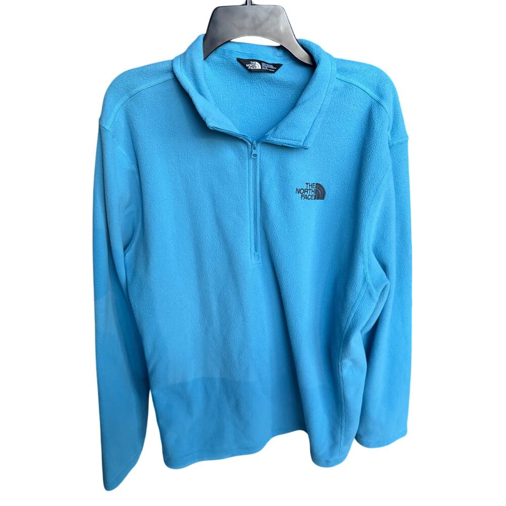 The North Face Men’s US XL Blue 1/4 Zip Fleece Pullover Jacket